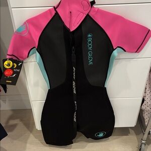 Body Glove Kids Rashguard - Pink, Black, and Aqua